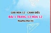 Giải bài 1 trang 13 Hóa 12 Cánh Diều SGK